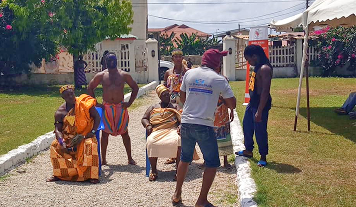 Nsemkafo Drama and Culture Group performance at Ange Hill